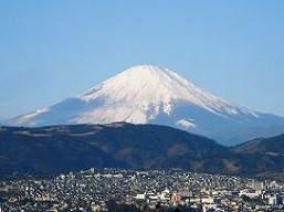 秦野の浅間山からの富士山