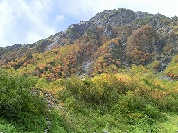 紅葉の北岳